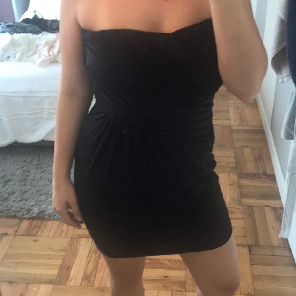Express tube top cocktail dress